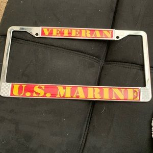 Marine Corp Veteran Vanity Plate